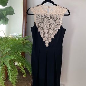 Gorgeous, flawless handmade Italian dress with lace chest